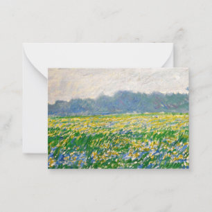 Monet - Iris field at Giverny Card