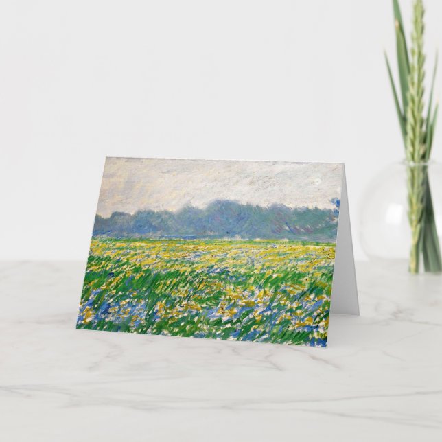 Monet - Iris field at Giverny Card (Front)