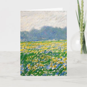 Monet - Iris field at Giverny Card