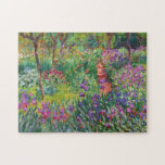 Monet Iris Garden at Giverny Puzzle<br><div class="desc">Monet Iris Garden at Giverny puzzle. Oil painting on canvas 1899. The Iris Garden at Giverny represents one of monet’s most colourful and beloved flower paintings. The vibrant use of purples, reds, greens and blues makes this one of the most dynamic impressionist pieces from this rich period in Monet’s career....</div>