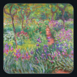 Monet Iris Garden at Giverny Stickers<br><div class="desc">Monet Iris Garden at Giverny stickers. Oil painting on canvas 1899. The Iris Garden at Giverny represents one of monet’s most colourful and beloved flower paintings. The vibrant use of purples, reds, greens and blues makes this one of the most dynamic impressionist pieces from this rich period in Monet’s career....</div>