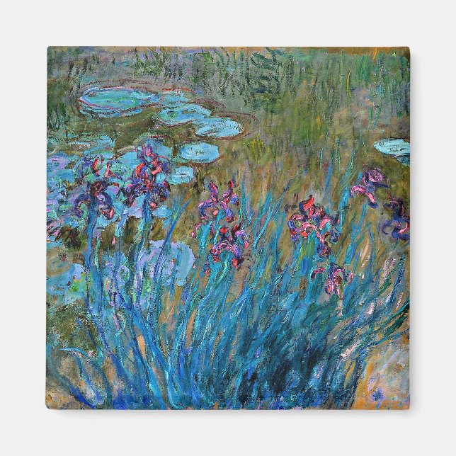 Monet - Irises and Water-Lilies Magnet (Front)