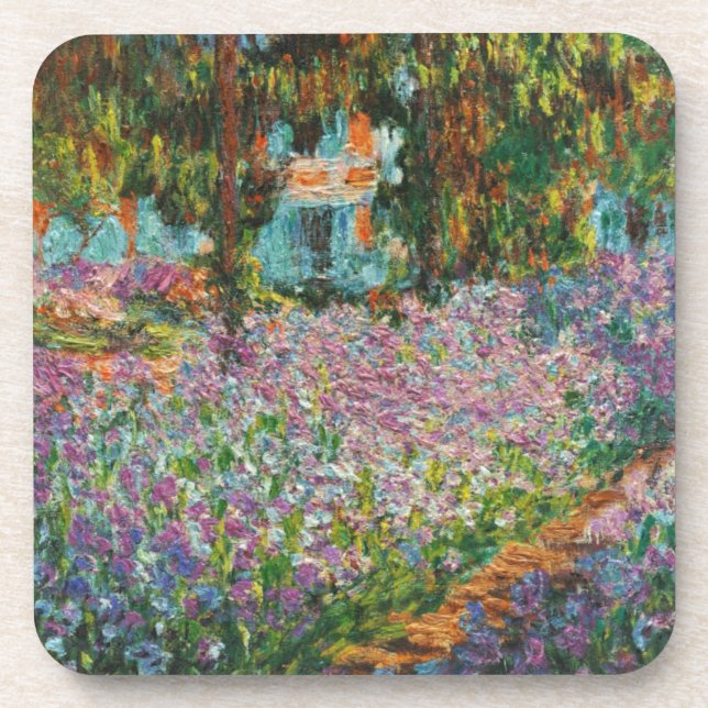 Monet Irises Coasters (Front)