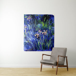 Monet - Irises, famous painting Tapestry