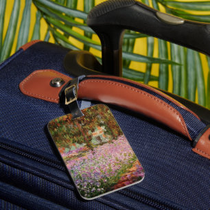 Monet - Irises in Monet's Garden Luggage Tag