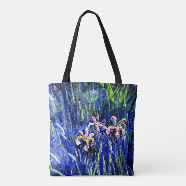 Monet - Irises Tote Bag (Back)