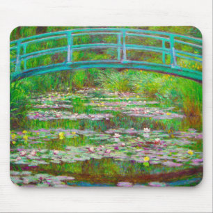 Monet Japanese Bridge and Water Lilies Mouse Mat