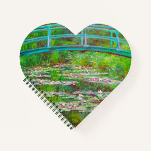 Monet Japanese Bridge and Water Lilies Notebook