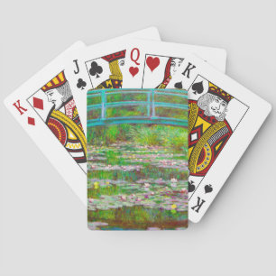 Monet Japanese Bridge and Water Lilies Playing Cards