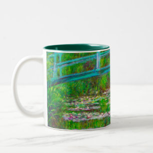 Monet Japanese Bridge and Water Lilies Two-Tone Coffee Mug