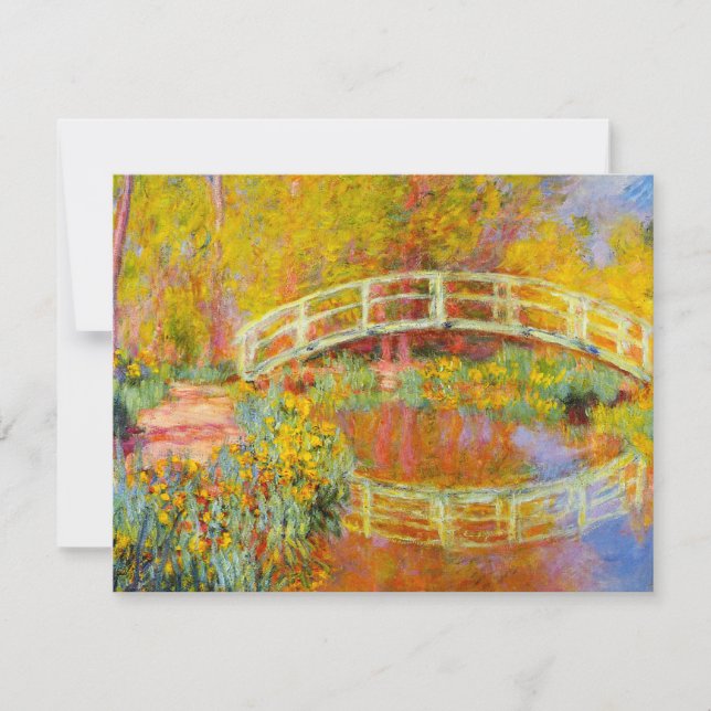 Monet Japanese Bridge Invitations (Front)