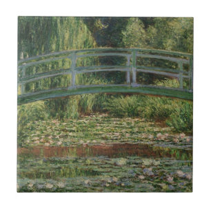Monet Japanese Footbridge and the Water Lily Pool Tile