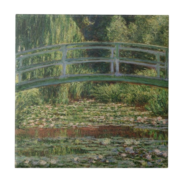 Monet Japanese Footbridge and the Water Lily Pool Tile (Front)