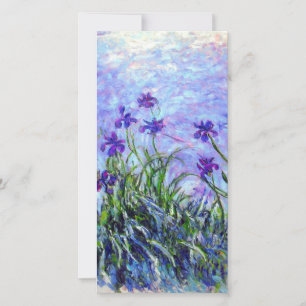 Monet Lilac Irises Card