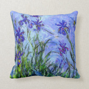 Monet - Lilac Irises Cushion