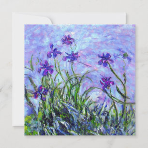 Monet Lilac Irises Invitation