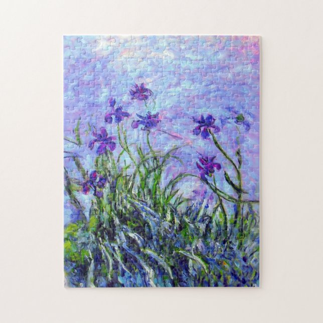 Monet Lilac Irises Jigsaw Puzzle (Vertical)
