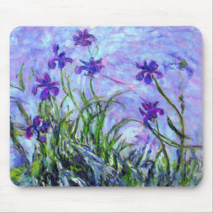 Monet Lilac Irises Mouse Mat