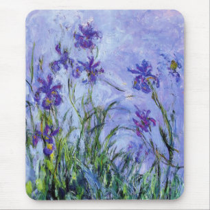Monet Lilac Irises Mouse Pad