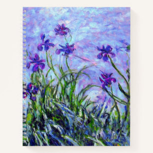Monet Lilac Irises Notebook