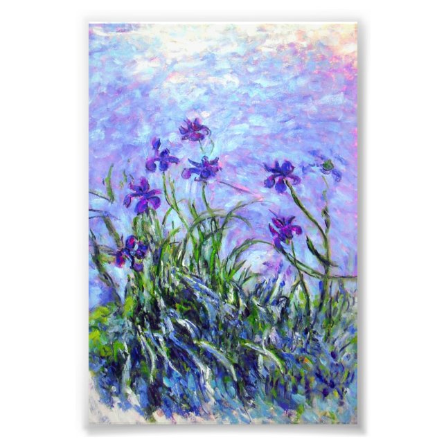 Monet Lilac Irises Photo Print (Front)