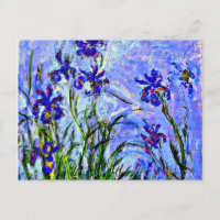 Monet - Lilacs Irises, famous painting, 