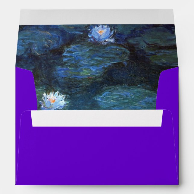 Monet Lilies envelope (Back (Bottom))