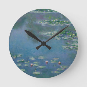 Monet Lily Pond Round Clock