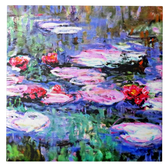 Monet - Los Nenufares (waterlilies) Tile (Front)