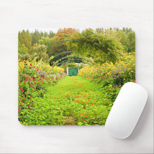 Monet, Monet's garden, Grand Alley Mouse Mat