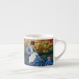 Monet Mother and Child in Garden Espresso Cup