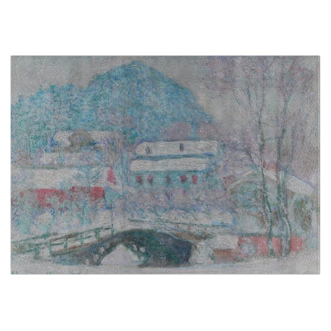 Monet - Norway, Sandviken Village in the Snow Cutting Board (Front)