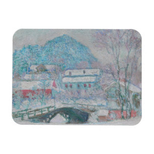 Monet - Norway, Sandviken Village in the Snow Magnet