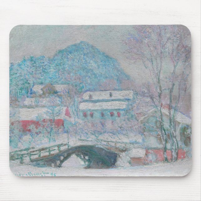 Monet - Norway, Sandviken Village in the Snow Mouse Mat (Front)