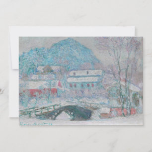 Monet - Norway, Sandviken Village in the Snow Thank You Card