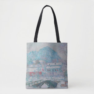 Monet - Norway, Sandviken Village in the Snow Tote Bag