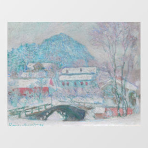 Monet - Norway, Sandviken Village in the Snow Window Cling