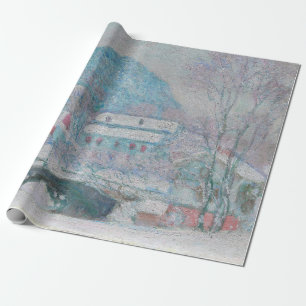Monet - Norway, Sandviken Village in the Snow Wrapping Paper