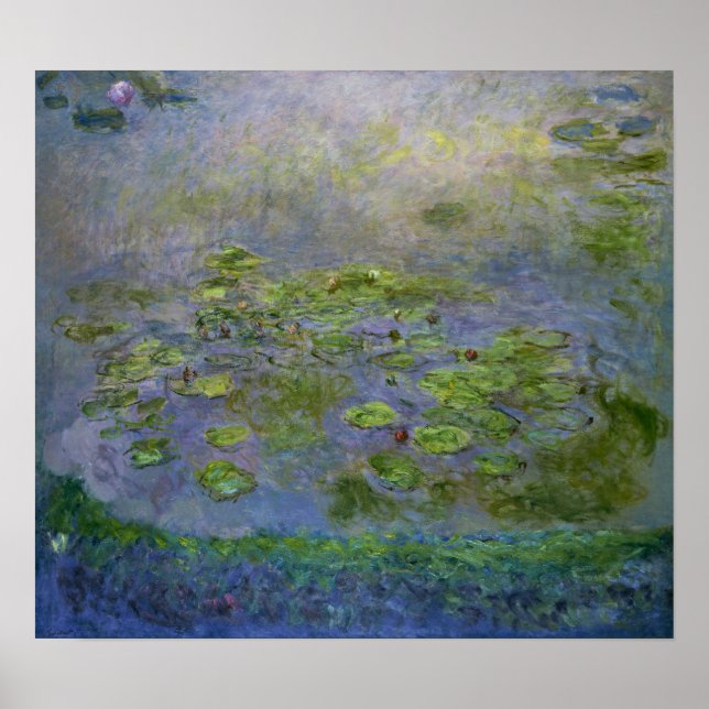 Monet - Nympheas (Water Lilies) Poster (Front)