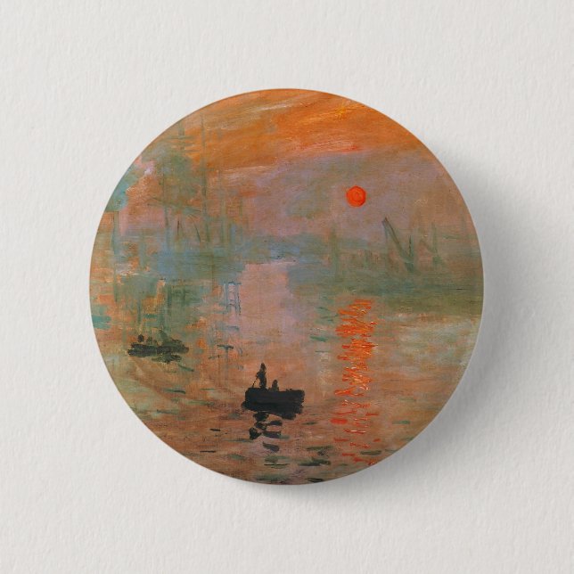 Monet Painting 6 Cm Round Badge (Front)