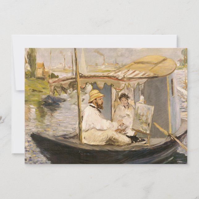 Monet Painting in His Studio Boat | Édouard Manet (Front)