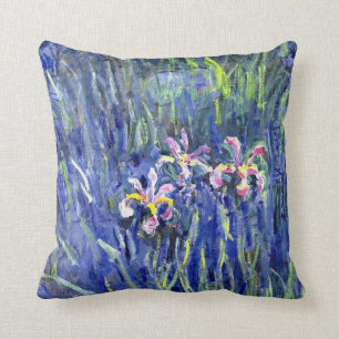 Monet Painting - Irises 2 Cushion