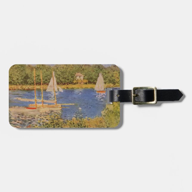 Monet Painting Luggage Tag (Front Horizontal)