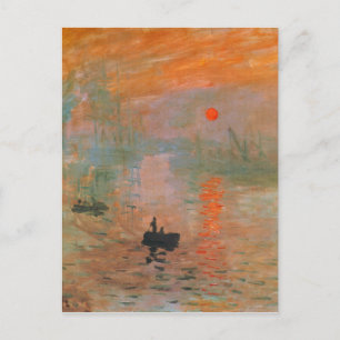 Monet Painting Postcard