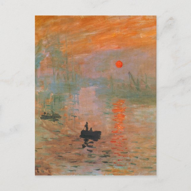 Monet Painting Postcard (Front)