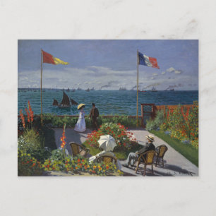 Monet Painting Postcard