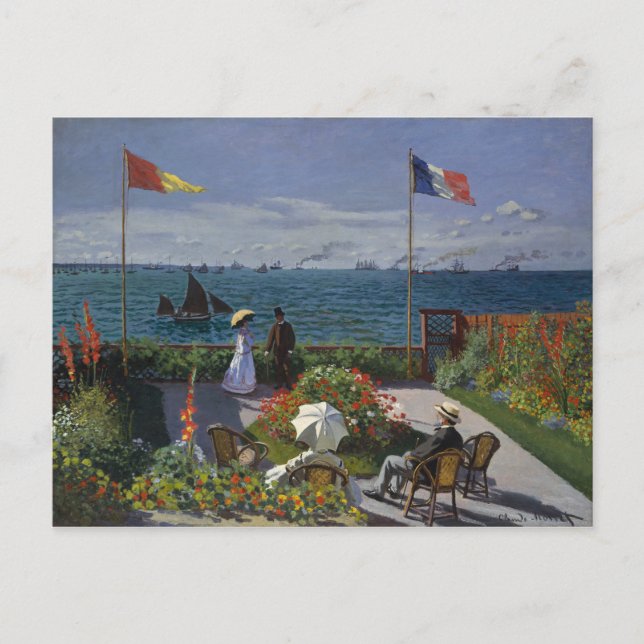 Monet Painting Postcard (Front)