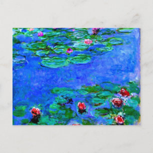 Monet painting: Water Lilies Postcard