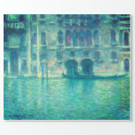 MONET PALAZZO IN VENICE DECOUPAGE WRAPPING PAPER<br><div class="desc">An impresssionist painting done by Claude Monet in 1908 of the Palazzo da Mula. Digitally enhanced for brighter colors and higher resolution.</div>