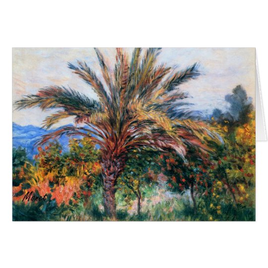 MONET Palm Tree at Bordighera 1884 Greeting Card
